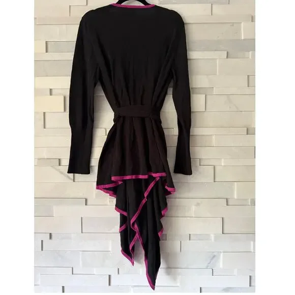 LOULOU DE LA FALAISE X ANTHRO NWT Assymetrical Long Sleeve Wrap Sweater L - Picture 2 of 6